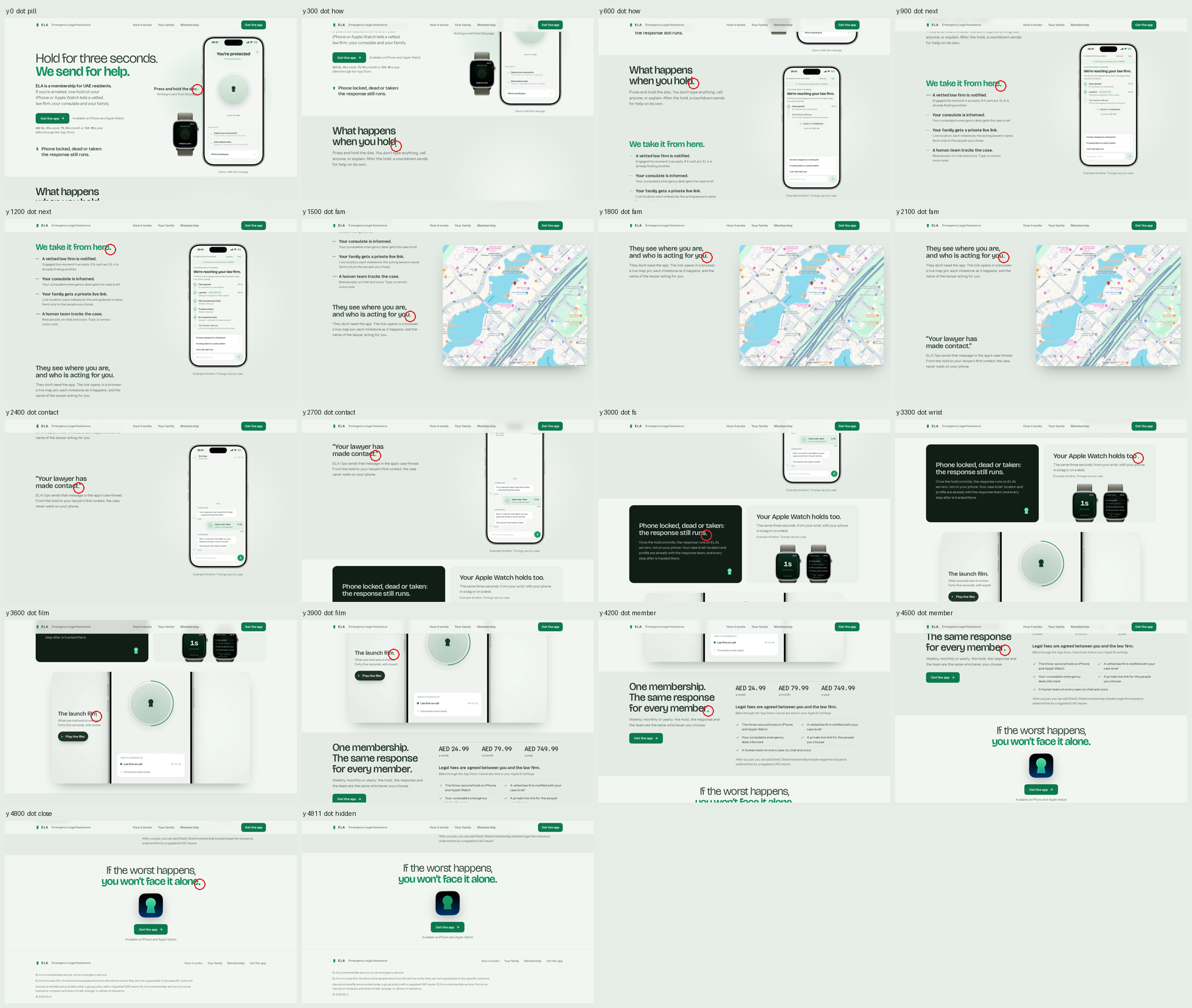 Scroll filmstrip, desktop
