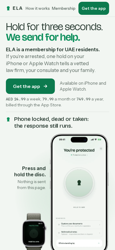 B: the press stays, the live case plays in place, phone first screen